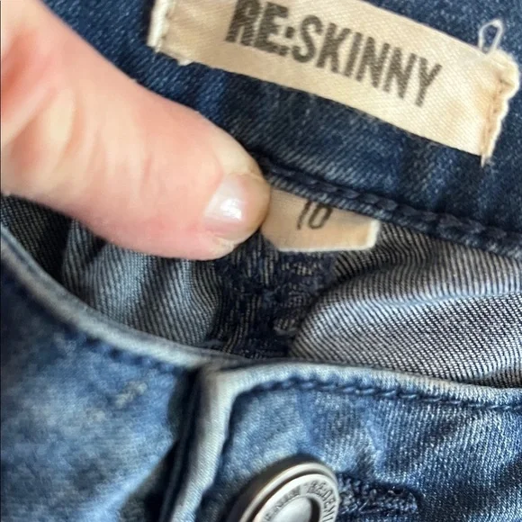 Women's Blue Pearl Embellished Jeans - Picture 2 of 6